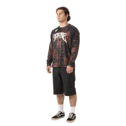 Aggy Long Sleeve Bike Jersey - Black Noise