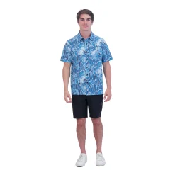 Dakine Aloha Button Down Short Sleeve Shirt - Hanna Blue Print