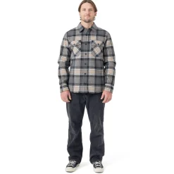 Front Snap Fleece Jacket - Greypld