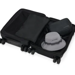 Split 4 Wheel Carry On Roller Bag 48L - Black