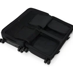 Split 4 Wheel Roller Bag 87L - Black